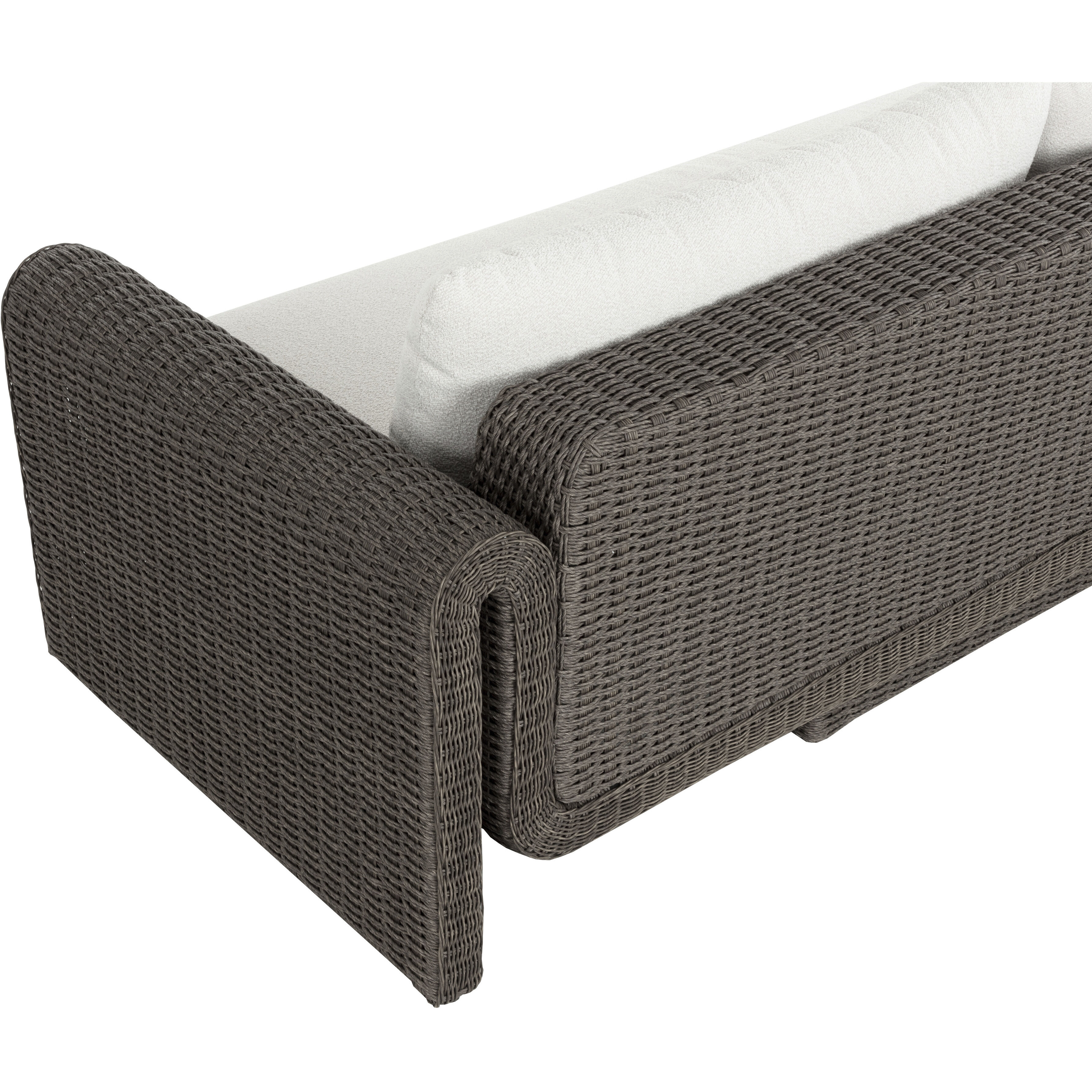 Tibi Grey / Louis Cream Outdoor Sofa